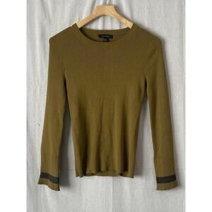 Ann Taylor Womens Preppy Office Lightweight‎ Ribbed Sweater Size S Career Soft